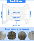 Premium Acrylic Cabinet Handle Template for Drawers and Doors Reusable Scratch Resistant Edge Cutout Guide dimensions