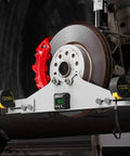Heavy Duty Carbon Steel Wheel Alignment Tool Featuring A Digital Angle Finder And Measuring Tapes for precise camber and toe adjustments.