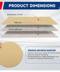 100 Packs Hook And Loop Sanding Discs With Premium Aluminum Oxide Grit for smooth finishing, showcasing P80 grit and good adhesion.