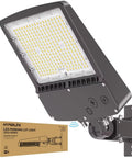 Top Notch 200W LED Parking Lot Light With Built In Photocell, 30000LM 5000K Outdoor Pole Light with box and mount