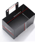 Slick Road Ready Motorcycle Battery Box Heavy Duty Metal Protective Case dimensions 125mm x 75mm x 70mm for secure dirtbike use.