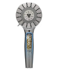 Front view of 7-Setting Shower Filter With 1.75 GPM WaterSense Certified Flow, brushed nickel finish, Chlorgon Filtration