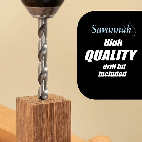 Heavy Duty Direct Thread Wood Lathe Chuck Adapter Enables Quick And Dead Simple Wooden Blank Threading with drill bit.