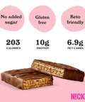 Vanilla Protein Wafer Bar Grab And Go Snack With Ten Grams Of Protein And Two Hundred Three Calories Low Carb No Added Sugar Gluten Free