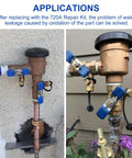 Pressure Vacuum Breaker Repair Kit And Bonnet Repair Kit RK1 720A for Zurn Wilkins application on outdoor pipe to stop leakage