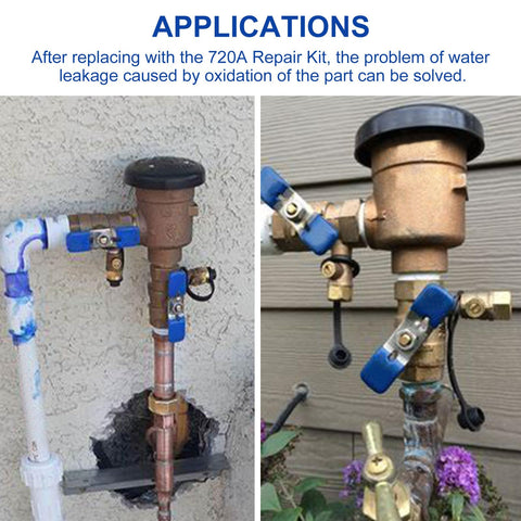 Pressure Vacuum Breaker Repair Kit And Bonnet Repair Kit RK1 720A for Zurn Wilkins application on outdoor pipe to stop leakage