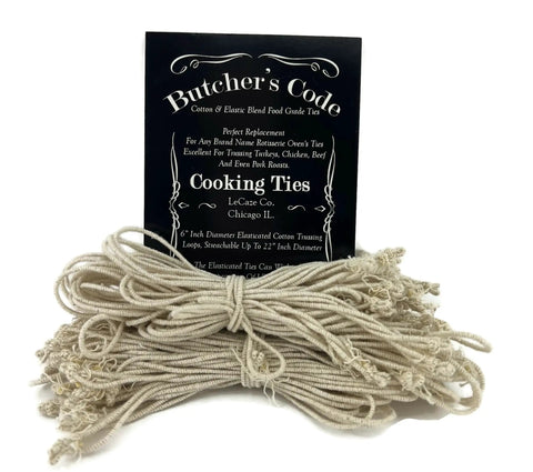 Rotisserie Cooking Ties 50 Heat Safe Cotton Elastic Loops Trussing Twine For Chicken Turkey Roast And Meat Stretch To 22 Inches