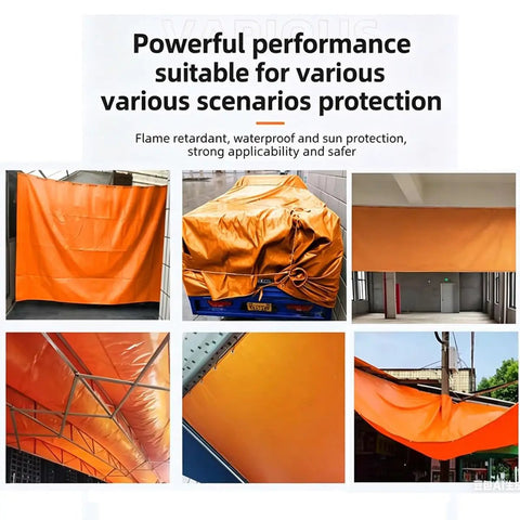 Heavy Duty Welding Blanket Featuring 750 GSM Heat Resistant Fiberglass Build And Fire Retardant Finish protecting surfaces in workshop settings.