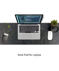 Top view of Durable Felt Desk Pad For An Ultra Smooth Workstation Mouse Pad And Keyboard Mat Large 36 By 12 Inches Desk Protector In Dark Gray
