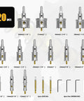 20 In 1 Carbide Hole Saw Kit For Metal Includes 13mm To 54mm Bits Covering One Half Inch To Two And One Eighth Inch With Titanium Pilot Drills And L Wrenches In Aluminum Case Heavy Duty TCT Hole Cutters For Stainless Steel Iron And Aluminum