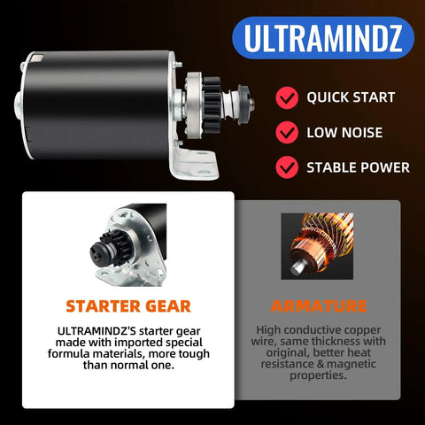 Heavy Duty Starter For Lawn Tractors And Mowers 7HP To 18HP 16 Tooth Gear 5742N 497595 497594 391423 392749 394805 435303 491766