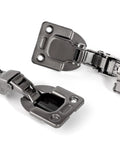 Invisible Hydraulic Damper Soft Close Metal Hinges for Furniture and Wood Doors, Half Overlay, 2 Pack, detail view