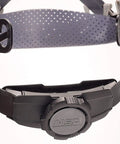 Close-up of Fas-Trac III Replacement Suspension For Cap Style Hard Hats 4 Point Attachment Standard Size, focus on adjustment knob.
