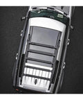 Heavy Duty Aero Roof Rack Built For Land Rover Defender 110, black molded design for solid hauling and reduced wind drag.