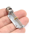 Compact All Metal Micro Linear Stepper Motor With Lead Screw And 32mm Stroke Smooth Operator For Tight DIY Builds And Precision Automation held in hand.