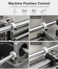 Solid Shaft Collar 20Mm Bore 40Mm OD Fits Sbr Series Rails As A Hella Secure Locking Stopper For Cnc Machines Made From Anodized Aluminum Alloy With M5 Screw Setup Ensuring Rock Solid Stability To Hit Marks Every Time With Zero Wobble Guarantee.