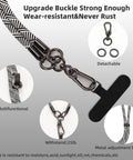 Phone Lanyard 2 Pack Universal Wrist Strap For Phone Case Camera Keys And More Adjustable Hands Free Lanyard Rope Crossbody