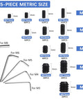 585Pcs Metric Allen Set Screws Kit In Alloy Steel Built Tough For M3 M4 M5 M6 M8 Internal Hex Drive Cup Point Screws