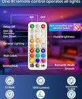 Image of an IR remote control for 6 Inch Led Recessed Downlights Featuring Adaptive Color Changing Modes And A Seamless Canless Frame.