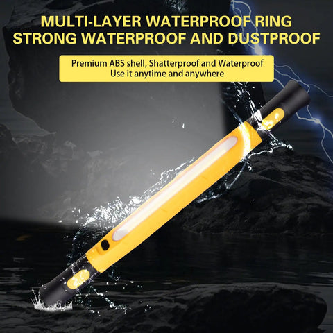 Magnetic LED Work Light Bar With 6000mAh Battery And 3000LM Brightness, Rechargeable Inspection Lamp, IP55 waterproof