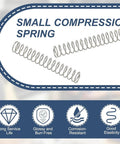 Premium 10 Pcs 304 Stainless Steel Compression Springs Kit with Tough Durable Extension Coils For Home Repairs And Workshop DIY Jobs Featuring Rust Resistant Memory Metal Assorted Sizes For Versatile Mechanical Work. small compression springs