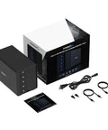 Heavy Duty 5 Bay Usb C Storage Dock Serving Up Lightning Fast 10Gbps Transfers For 3.5 Inch Drives with power and data cables.
