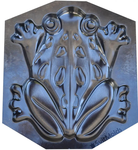 Frog Shaped Concrete Mold For DIY Garden Stepping Stone Pathway Durable ABS Plastic Reusable 14.5 Inch By 13.15 Inch By 1.7 Inch