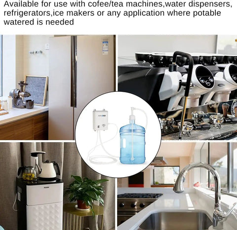 5 Gallon Bottle Water Dispenser Pump System Self Priming 110V AC US Plug Food Grade Water Pump for various appliances