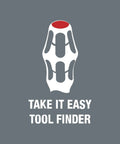 Take It Easy Tool Finder logo showcasing ergonomic design, related to Pro Grade Kraftform Plus Phillips Screwdriver With Lasertip PH2 Tip 4 Inch Shaft Ergonomic Multi Component Handle For Comfort And High Torque Laser Tip Micro Rough Drive For Precise Slip Resistant Phillips Screws.