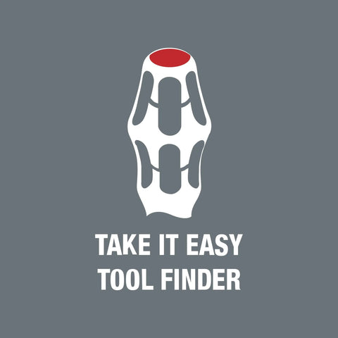 Take It Easy Tool Finder logo showcasing ergonomic design, related to Pro Grade Kraftform Plus Phillips Screwdriver With Lasertip PH2 Tip 4 Inch Shaft Ergonomic Multi Component Handle For Comfort And High Torque Laser Tip Micro Rough Drive For Precise Slip Resistant Phillips Screws.