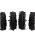 Tough As Nails 10 Inch Pneumatic Caster Wheels Set Of 4 Dual Swivel And Rigid Heavy Duty Ball Bearing Casters With Thick Rubber Air Tires Easy Roll Plate Mount For Carts And Wagons, showcasing four black rubber casters with metal mounts.