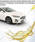 Oil Dip Stick For Quick Engine Oil Level Check With Easy Pull Ring, Stainless Steel Replacement Gauge near white car.