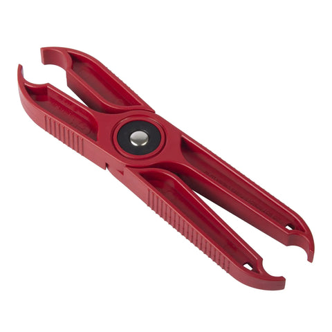 Insulated Fuse Puller And Continuity Tester Red With LED Indicator Green Light When Fuse Is Good Built Tough Plastic Fits 0 To 200A Or 0 To 100A/600V Cartridge Fuses Class CC G H J K R T 3/8 To 1 1/8 Inch Diameter Safe Removal