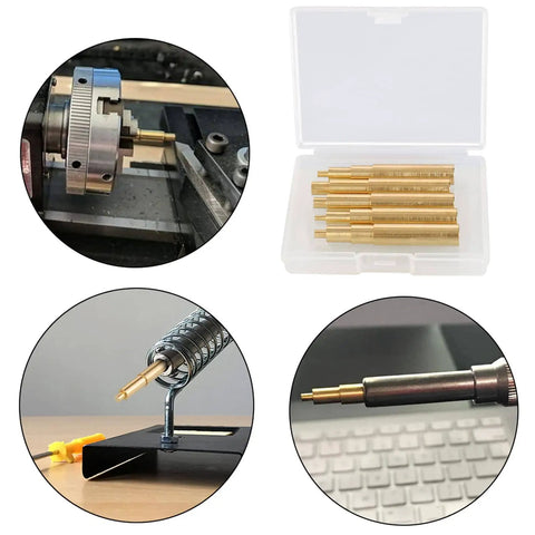 5Pcs Heat Set Insert Tips For M2 M2.5 M3 M4 M5 Threaded Inserts For 3D Printed Parts And Raspberry Pi Projects in a case and installed