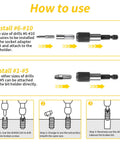 Instructions for using 33 Piece Screw Extractor And Bolt Remover Kit With HSS Drill Bits Magnetic Extension Bit Holder Easy Out Removers.
