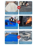Comparative image of Heavy Duty Roofing Underlayment Tape vs. low-cost alternatives showing durability and application differences.