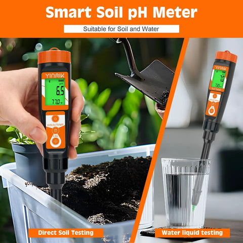 Super Easy Soil pH Tester For Gardens And Lawns With Fast Accurate Readings No Slurry Needed testing soil and water