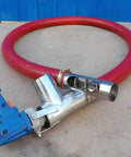 Low Noise Portable Grain Suction System With Auger Conveyor For Grain, Cement, Fertilizer And Gravel, 6M hose detail view