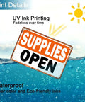 12x8 Inch Aluminum Wall Sign Matte Finish Space Upgrade For Home Cafe Bar Garage Office Shop Warehouse Entryway Or Corridor Durable Anti Rust Waterproof UV Resistant Metal Decor That Keeps Your Walls Looking Fresh, waterproof print detail