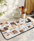 Absorbent Coffee Mat Bar For Countertop And Bar Areas Silicone Non Slip Kitchen Counter Mat Waterproof 19 Inch By 12 Inch on Countertop