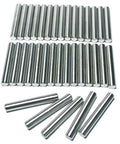 35 Pieces 6mm By 40mm Dowel Pins Set In Stainless Steel 304 For Shelves, Bunk Beds And Wood Projects, M6 Round Pegs, Heavy Duty Metal Dowel Pins