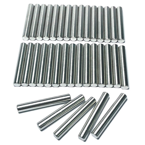 35 Pieces 6mm By 40mm Dowel Pins Set In Stainless Steel 304 For Shelves, Bunk Beds And Wood Projects, M6 Round Pegs, Heavy Duty Metal Dowel Pins