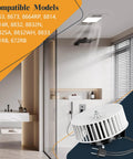Upgraded Quiet Bathroom Exhaust Fan Motor Replacement for universal ceiling vent fans, shown in modern bathroom setting.