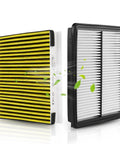 Heavy Duty DualGuard Cabin And Engine Air Filter For 2020-2026 Kia Telluride 3.8L And 2019-2020 Hyundai Santa Fe 2.0L 2.4L