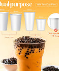 Clear Cup Sealing Film Set Two Rolls Fits Cup Sealing Machines 90 To 105 Mm Seals For 16oz PP Plastic Cups About 3200 Cups Per Roll