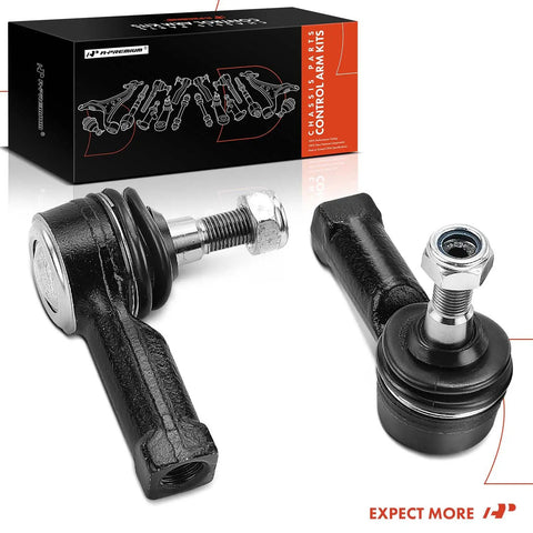 Front Outer Tie Rod Ends Set For Mitsubishi Outlander 2007 2019 Outlander PHEV 2019 Outlander Sport 2011 2019 And Lancer 2008 2017 Replacement Steering Tie Rod End Pair For Front Left And Right Durable Easy Install packaged close-up