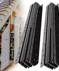 Heavy Duty Bottom Mounted Drawer Slides With Full Extension And Silent Smooth Operation For Cabinets And Furniture, Rust Resistant Electroplated And Powder Coated Finishes, Durable Steel Construction And Ball Bearing System on pantry cabinet