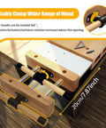 Tough Beech Wood Workbench Vise With Quick Release Handle Portable Wood Vise Includes 2 G Clips and 4 Limit Blocks