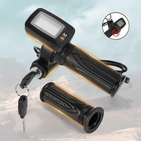 48V Electric Dirt Bike Throttle With LCD Display And M Button For Tuttio Soleil 01 E Bike, New Version, Not Interchangeable With Old Throttle, Precision Replacement Accessory For Smooth Acceleration And Responsive Control