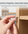 Installing a Beefed-Up Heavy Duty Stainless Steel Shelf Peg 5mm, Nickel Finish in wooden cabinet